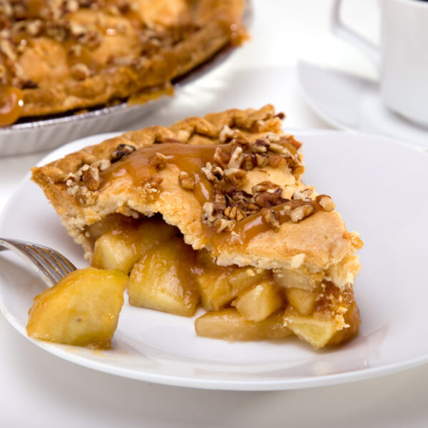 Caramel Apple Walnut Pie