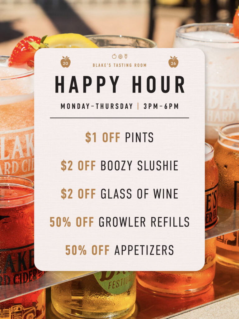 Happy Hour Tasting Room July 2026