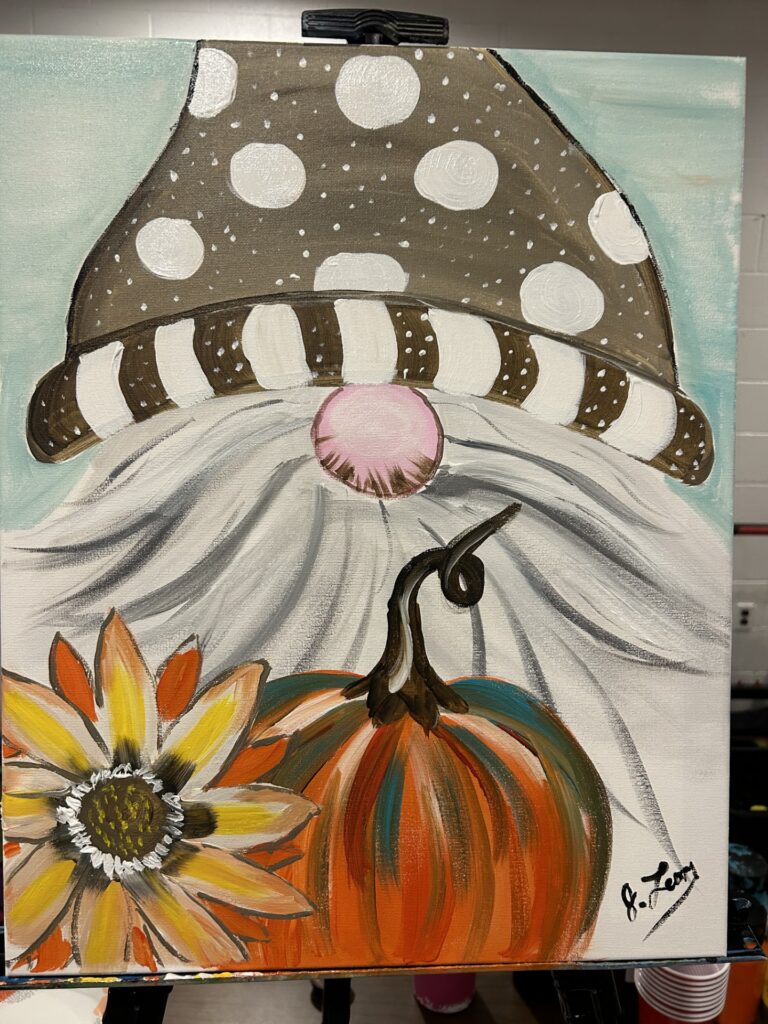 Paint and Sip Fall Gnome