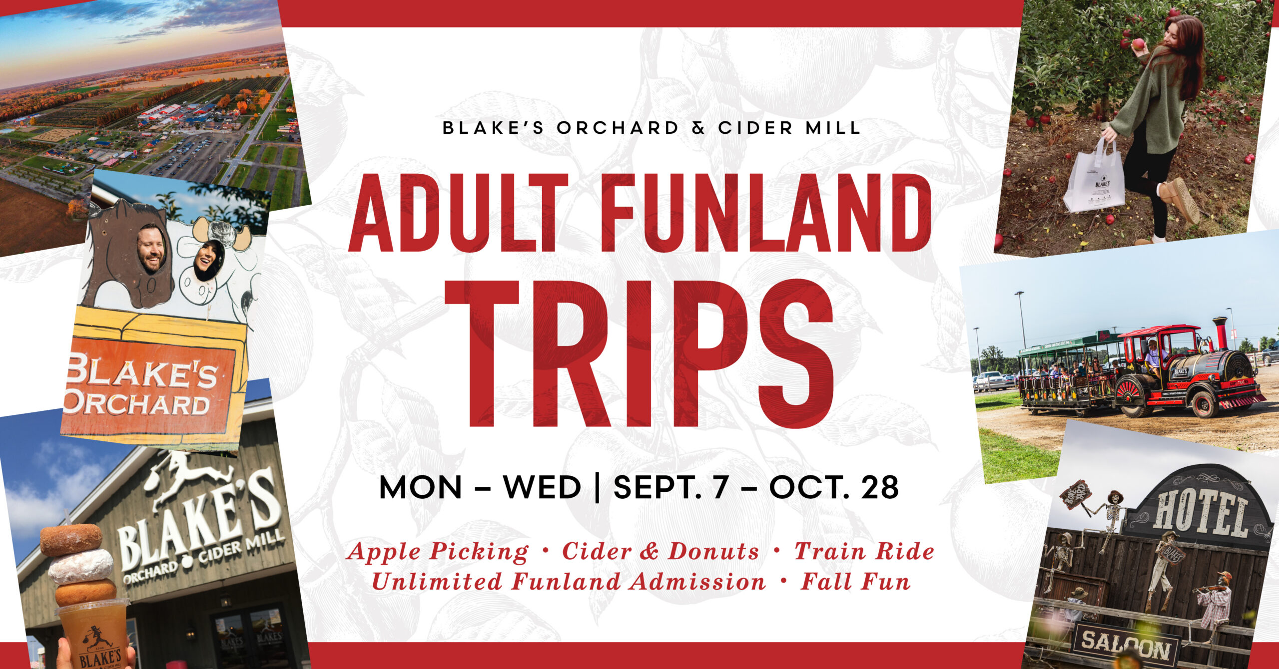 Blake's Orchard & Cider Mill Adult and Senior Trips