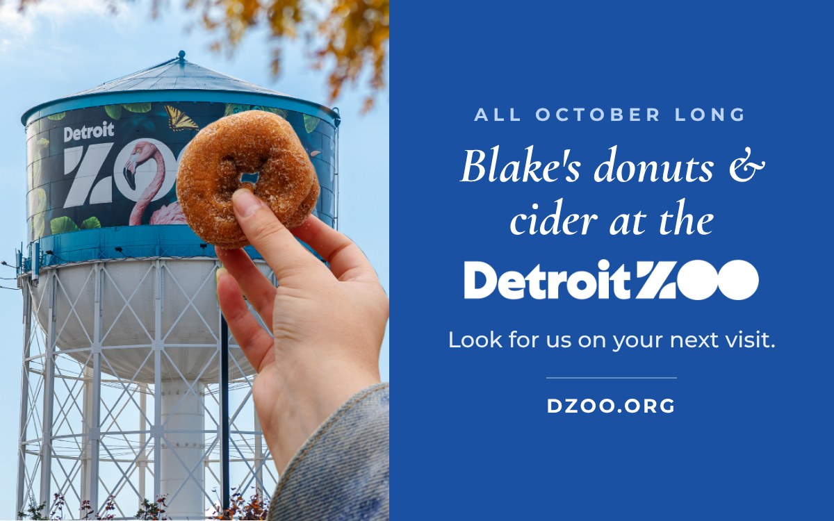 Blake's donuts and cider at the Detroit Zoo
